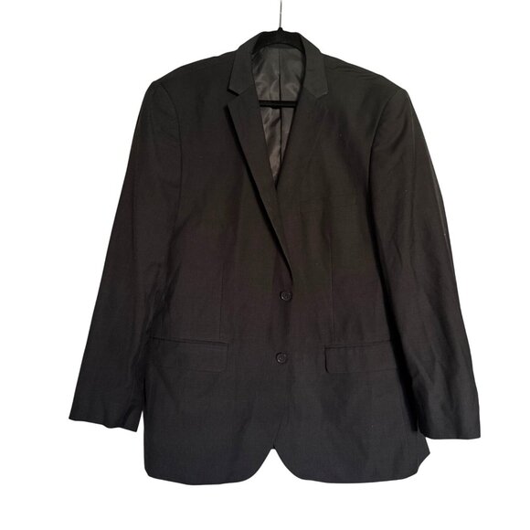 Alain Dupetit Mens Charcoal Blazer 46R/40W Single Breasted Fully Lined Business - Picture 1 of 7